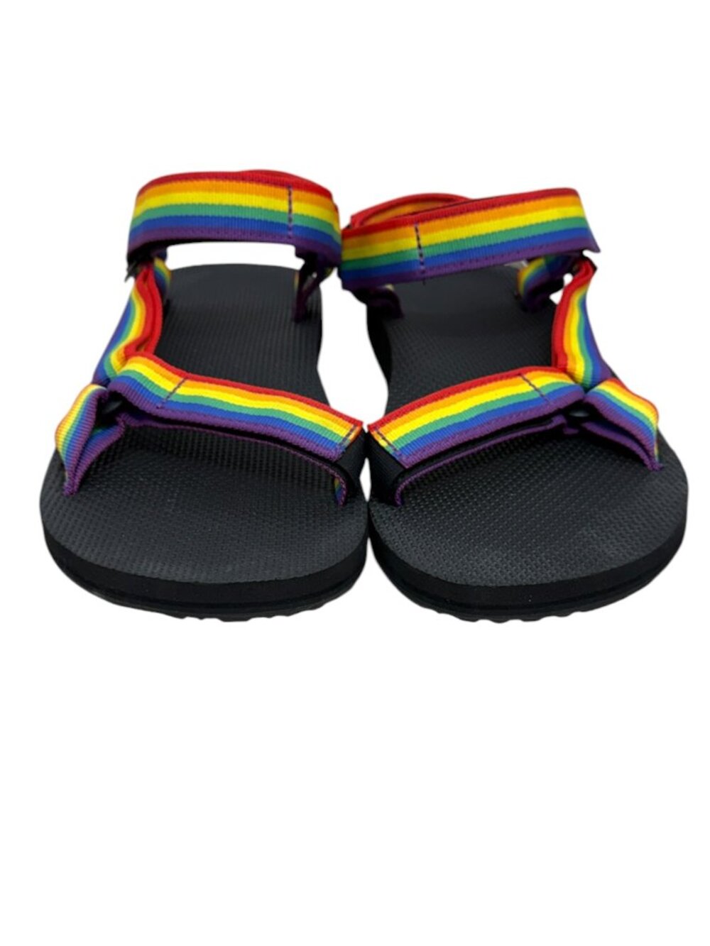 NWOT Teva Original Universal Rainbow Pride Strappy Water Sandals Men's Size 12 - Picture 3 of 7